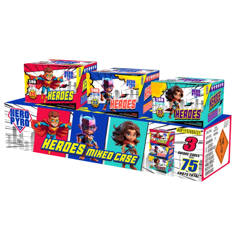 コスモス　151 2BOX 黒煙1BOX Heroes Mixed Case | Captain Boom Fireworks